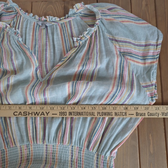 Rails Striped Multicolor Midi Dress - Picture 6 of 9